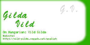 gilda vild business card